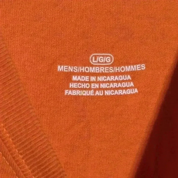 Puerto Rico Beach Bum Est 1898 Orange wave tshirt sz L - Picture 2 of 3